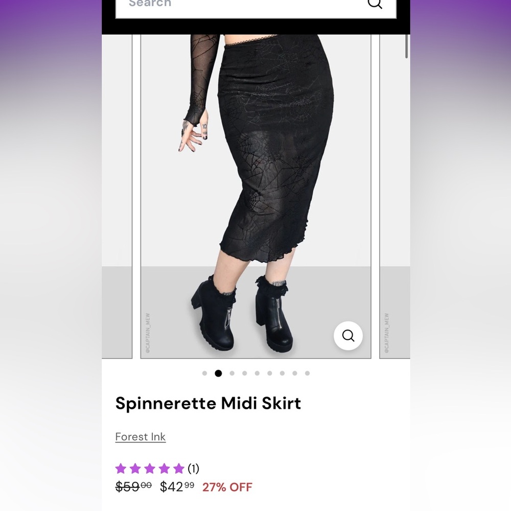 Black Midi Pencil Skirt for Cocktail Events